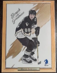 2003-04 BAP In The Game Brush with Greatness #1 Mario Lemieux Penguins
